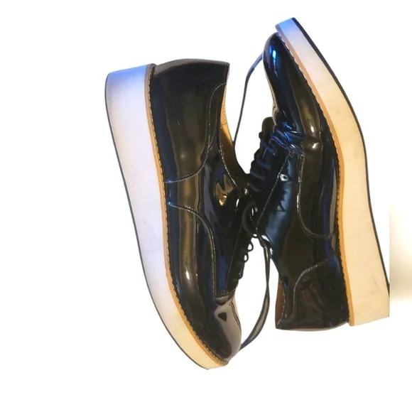 Steve Madden Black and White Oxfords Size 10M - Picture 2 of 5